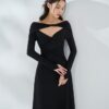 ESMEE TWISTED CHEST MIDI DRESS